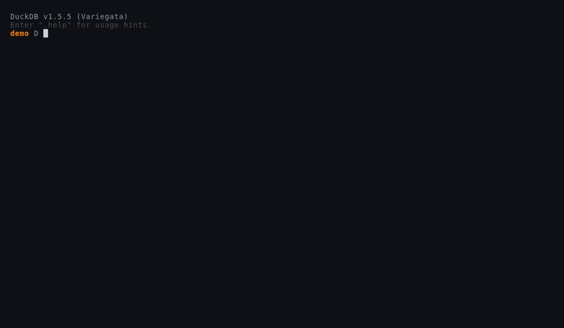 Branching a DuckDB table and editing the branch with ordinary SQL